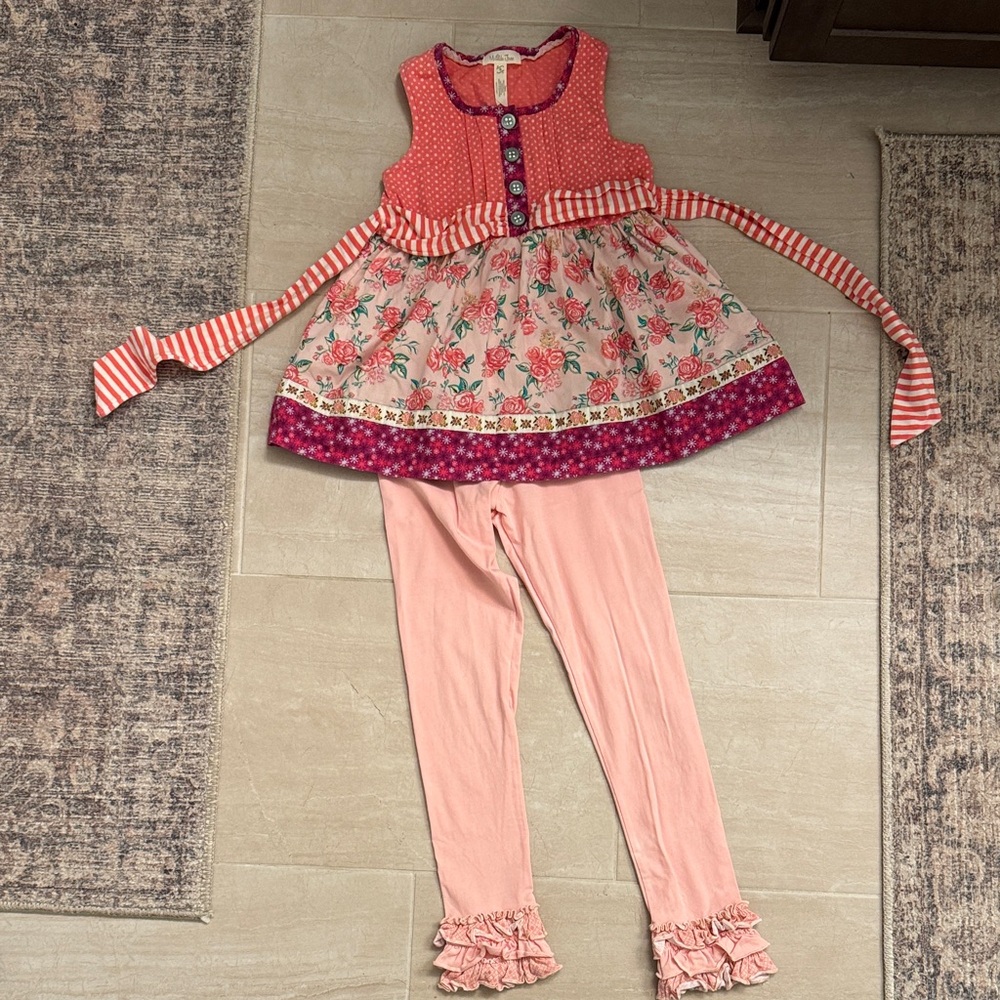 Matilda Jane Floral Tunic and Leggings Set